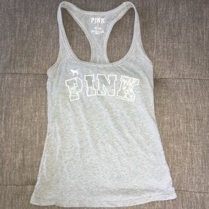 PINK Gray Tank Top